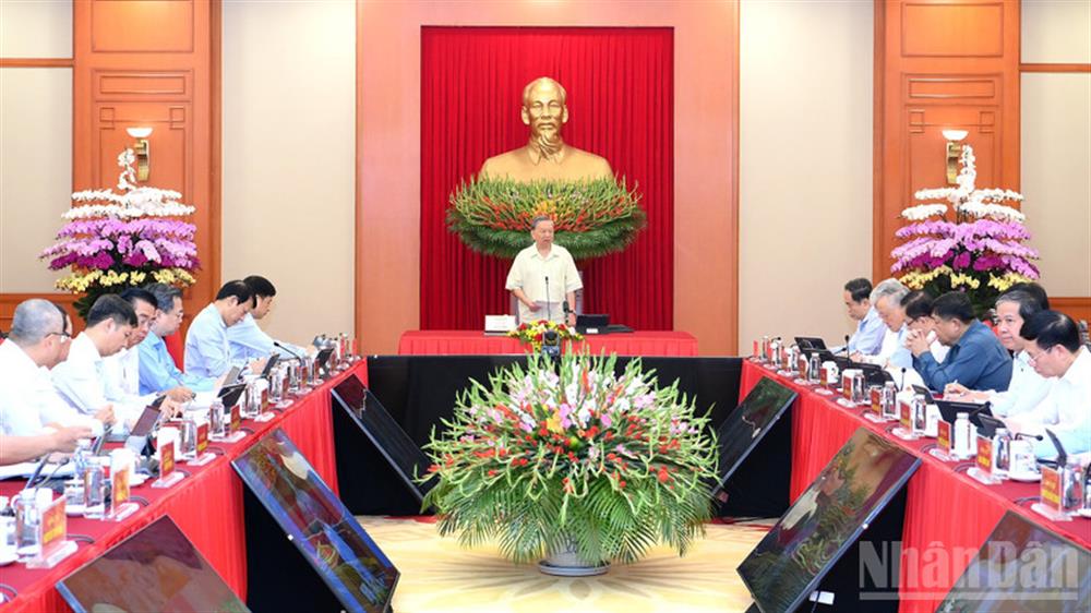 Thông báo Kết luận của Tổng Bí thư Tô Lâm tại Hội nghị sơ kết thực hiện Nghị quyết số 57-NQ/TW